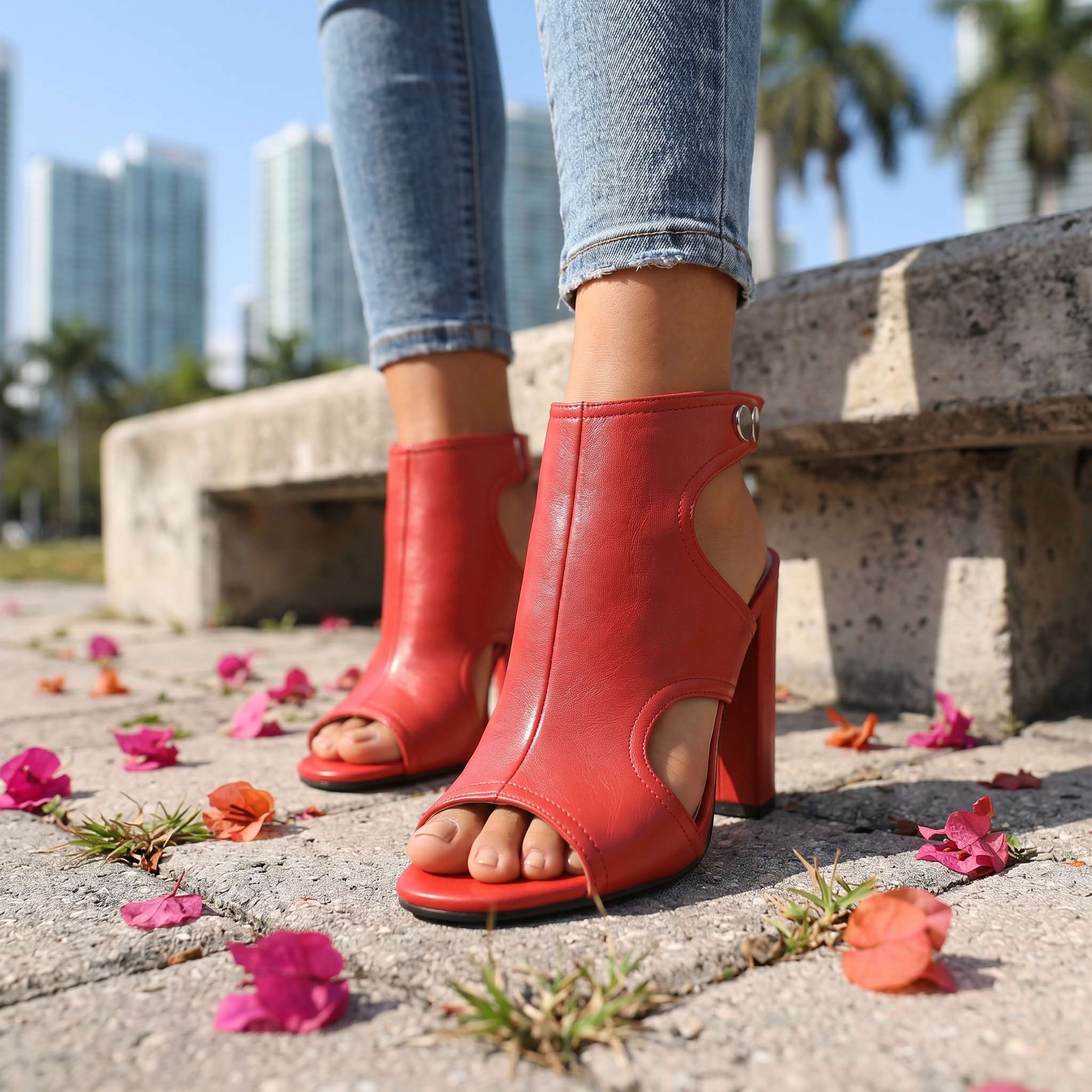 Scarlett Open Toe Heels