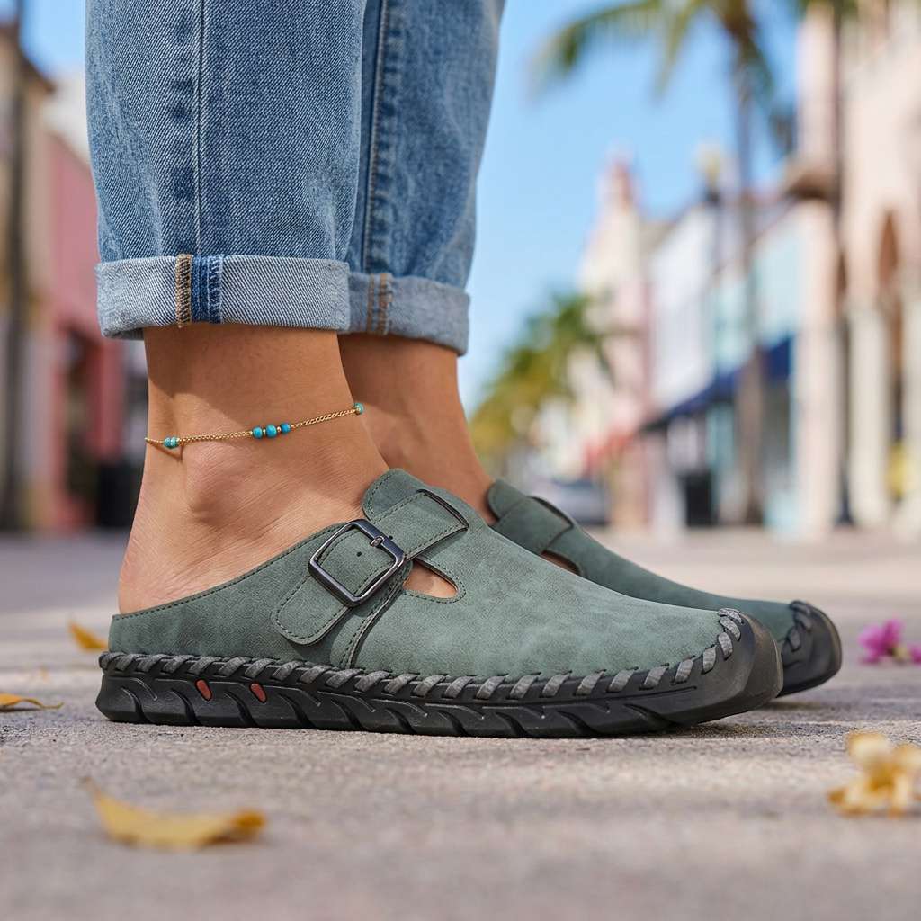 Jane Buckle Clogs