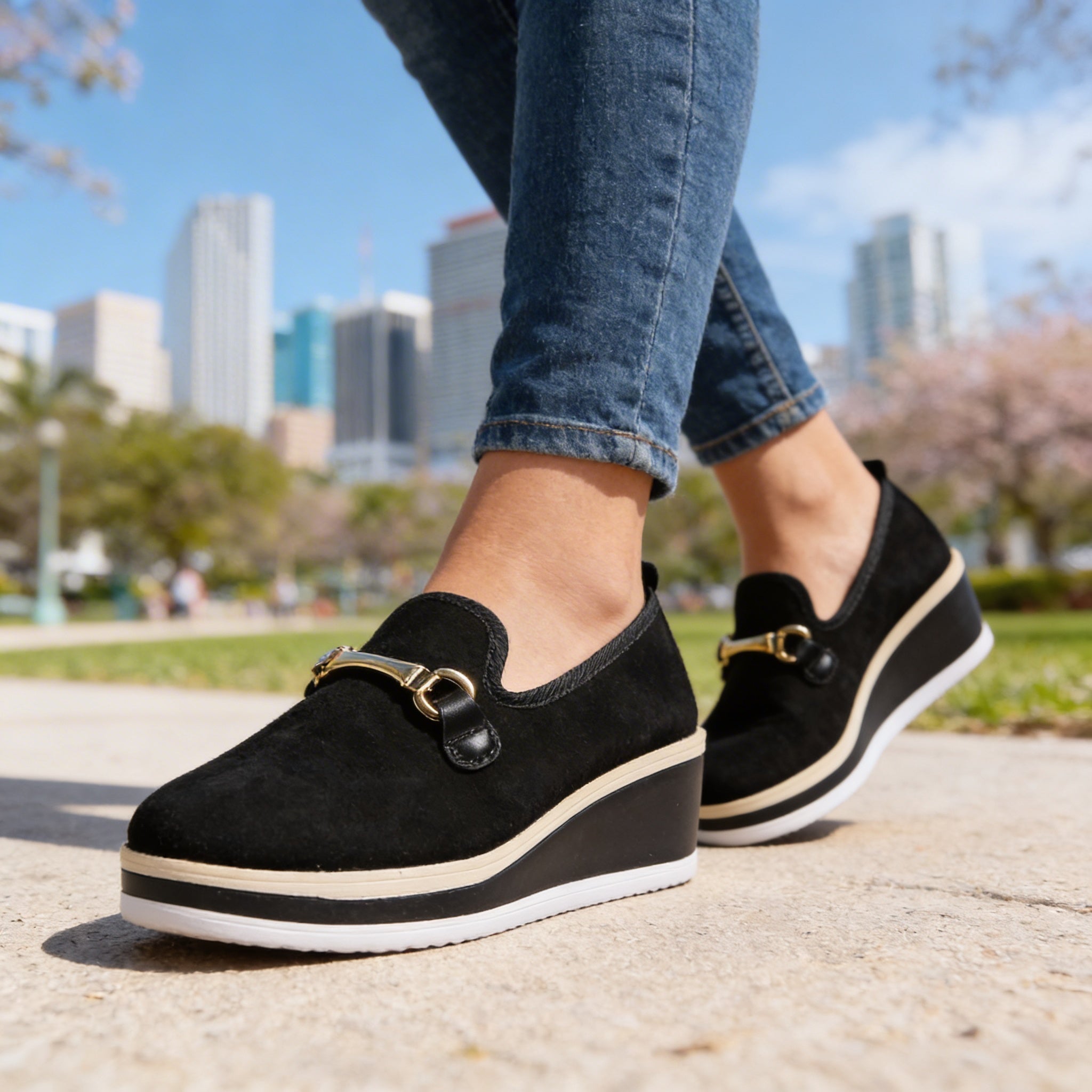 Alicia Orthopedic Platform Loafers