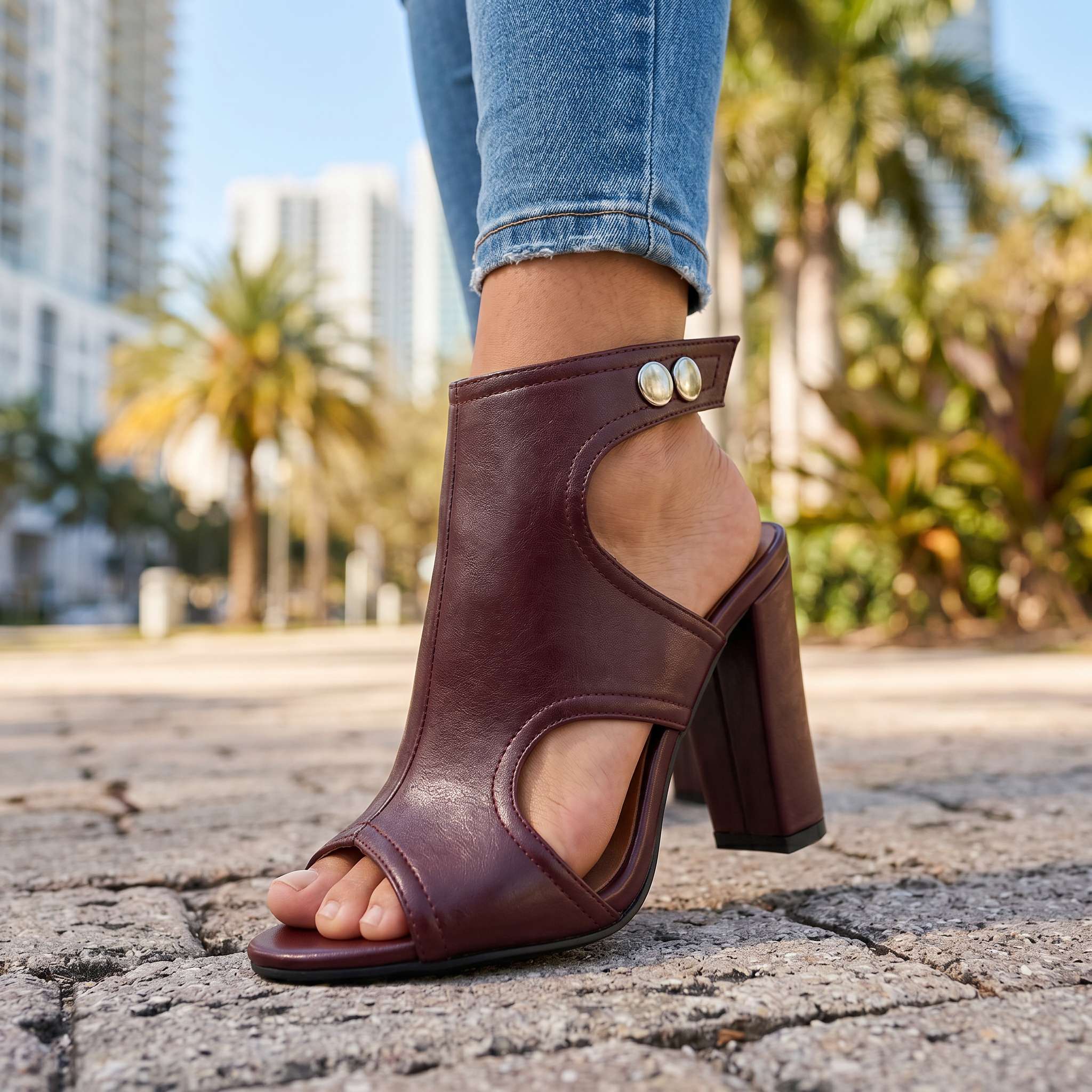 Scarlett Open Toe Heels