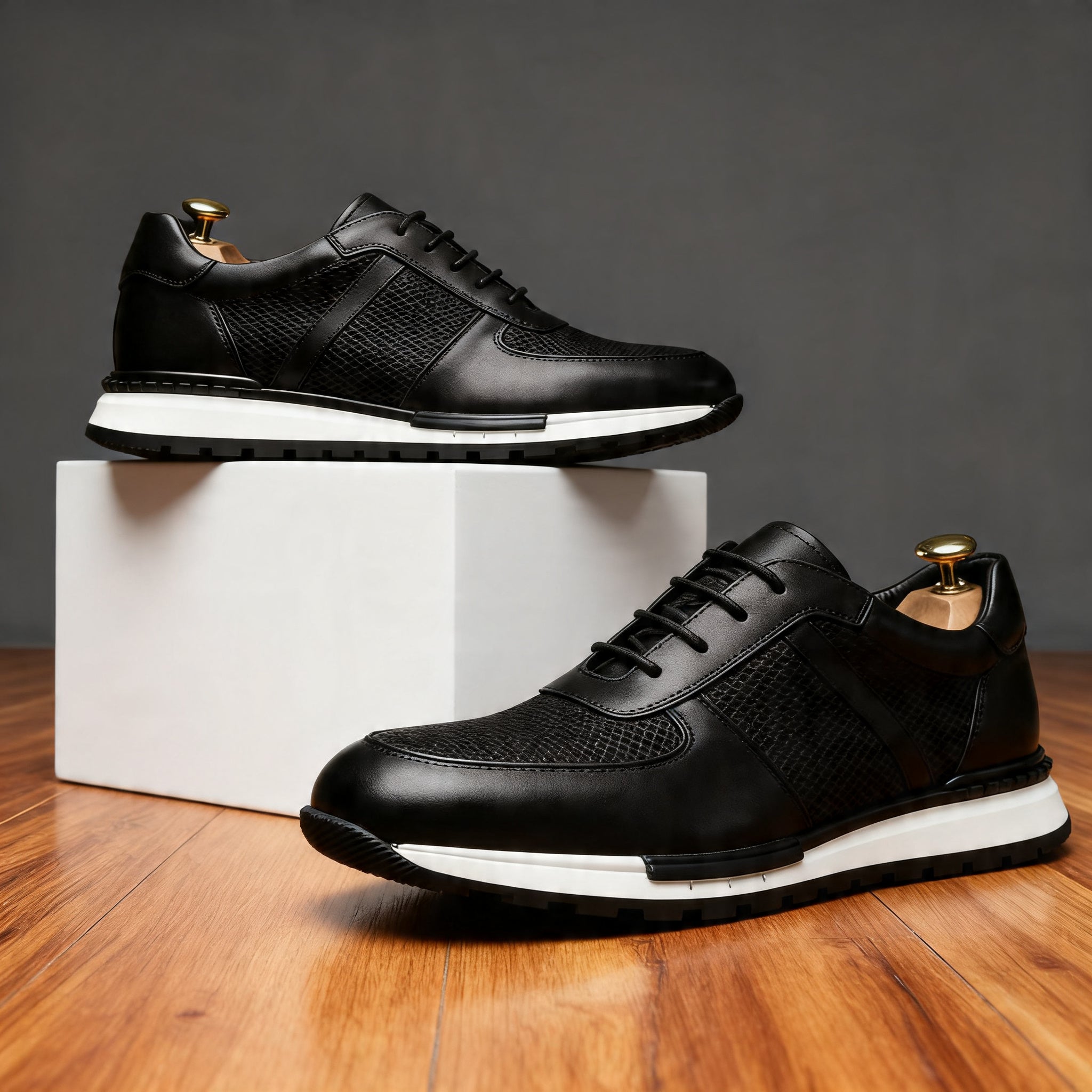 Daniel T. Brooks Leather Sneakers