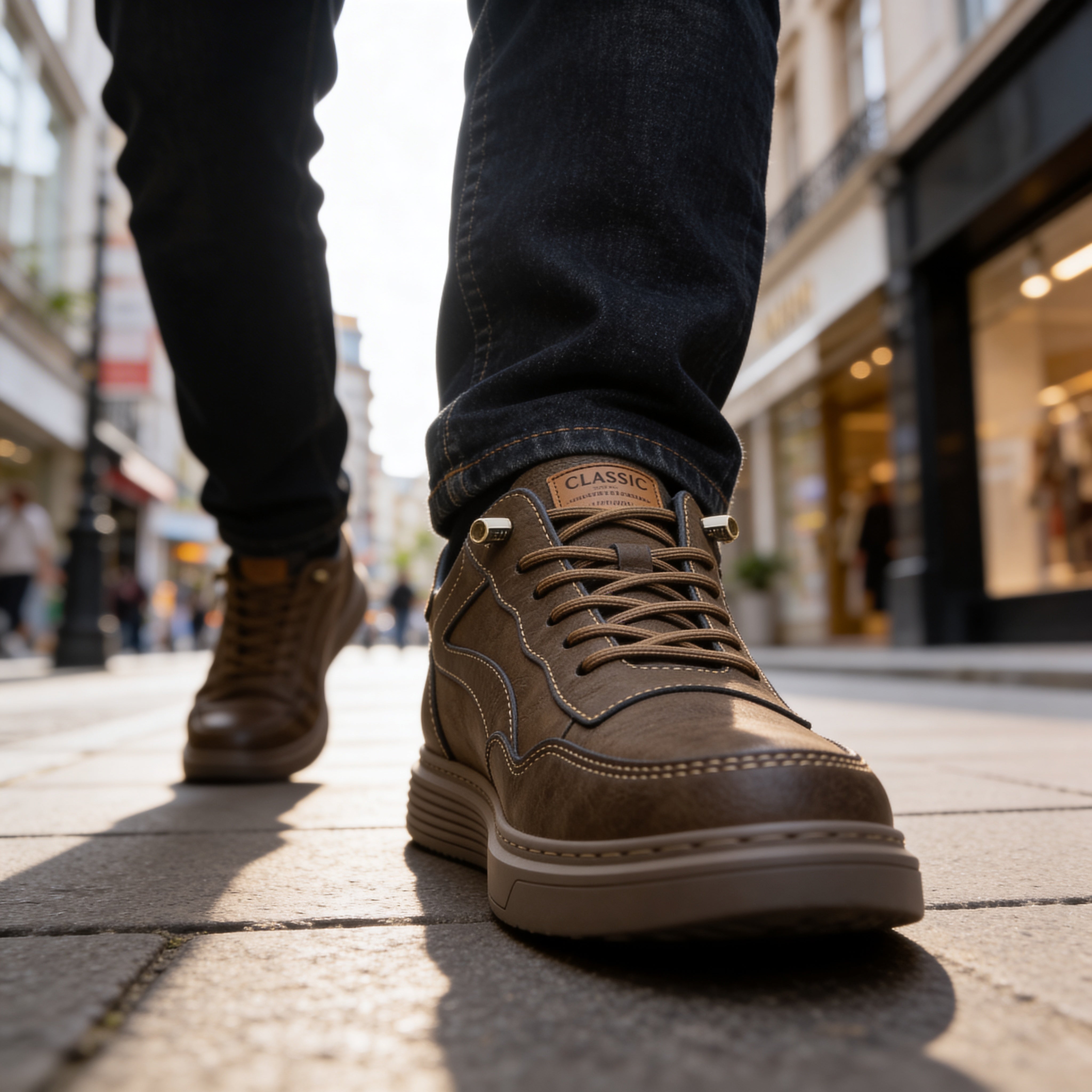 Clint Edwards Leather Sneakers