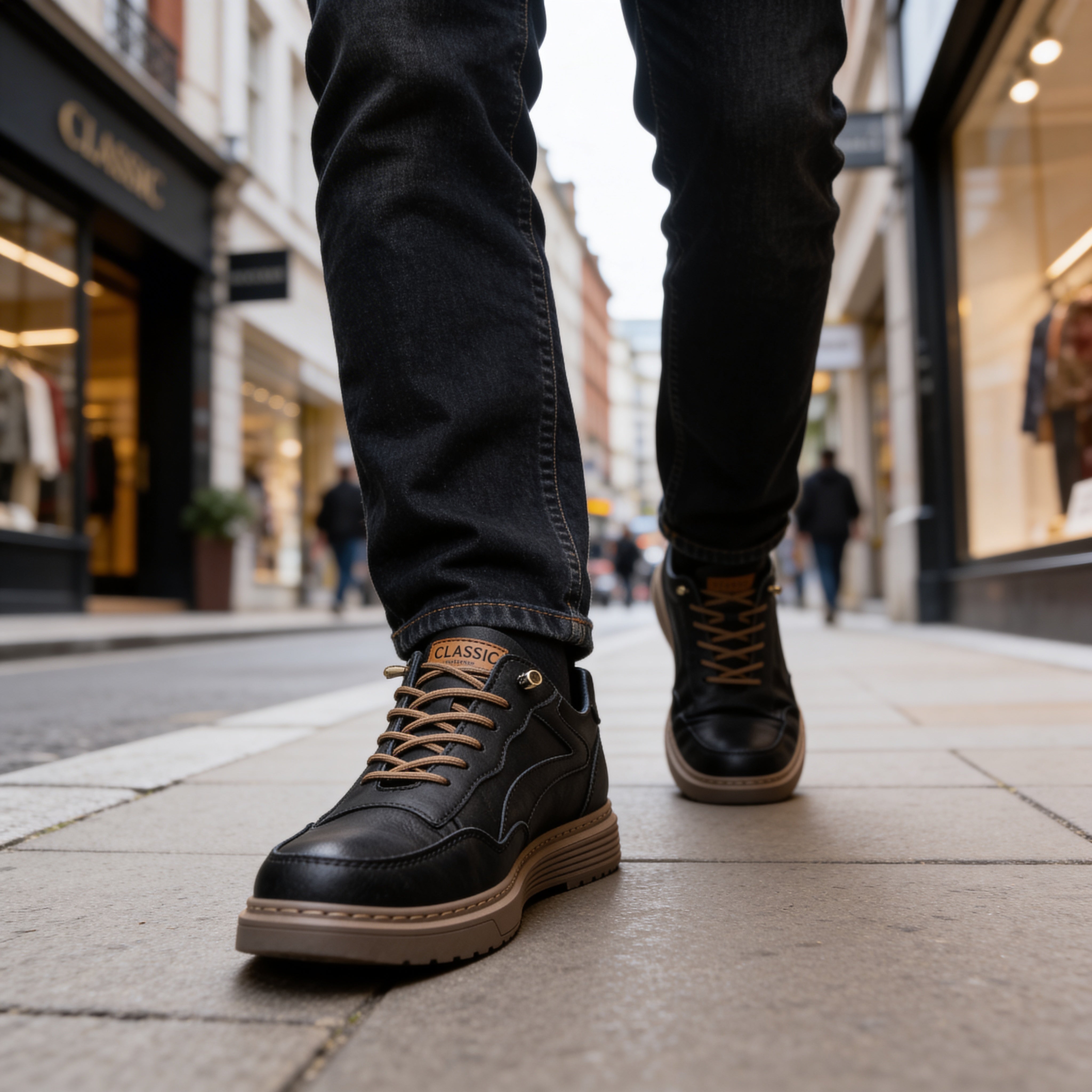 Clint Edwards Leather Sneakers