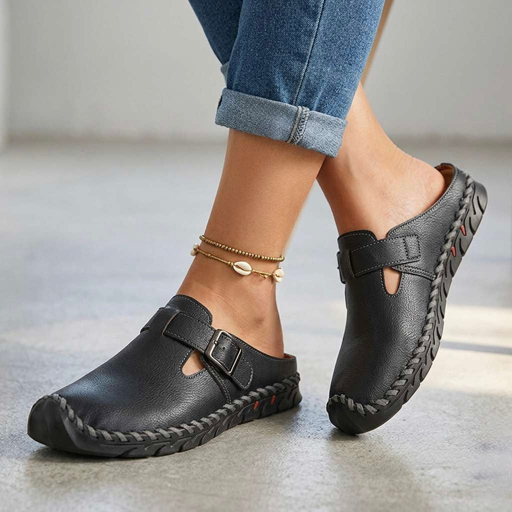 Jane Buckle Clogs