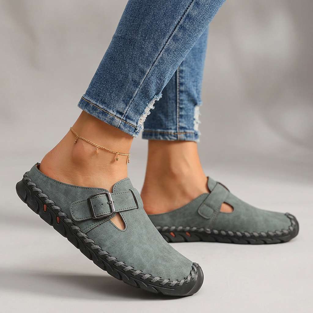 Jane Buckle Clogs
