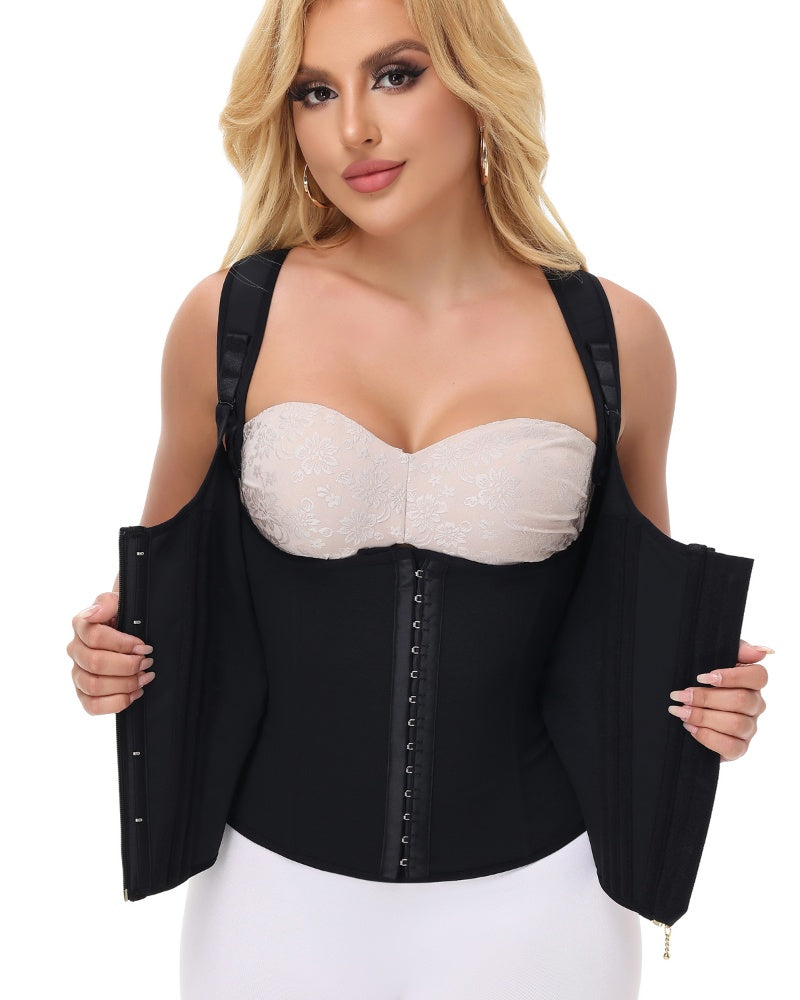Shapshe® Fajas Colombianas Steel Boned Tummy Control Waist Trainer  - By Qivii