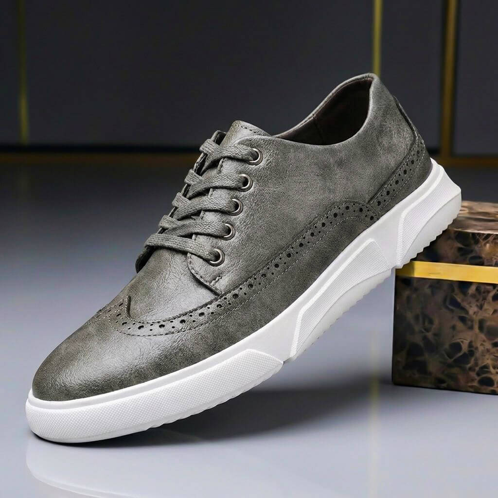 Bradley Prestige Leather Sneakers  - By Qivii