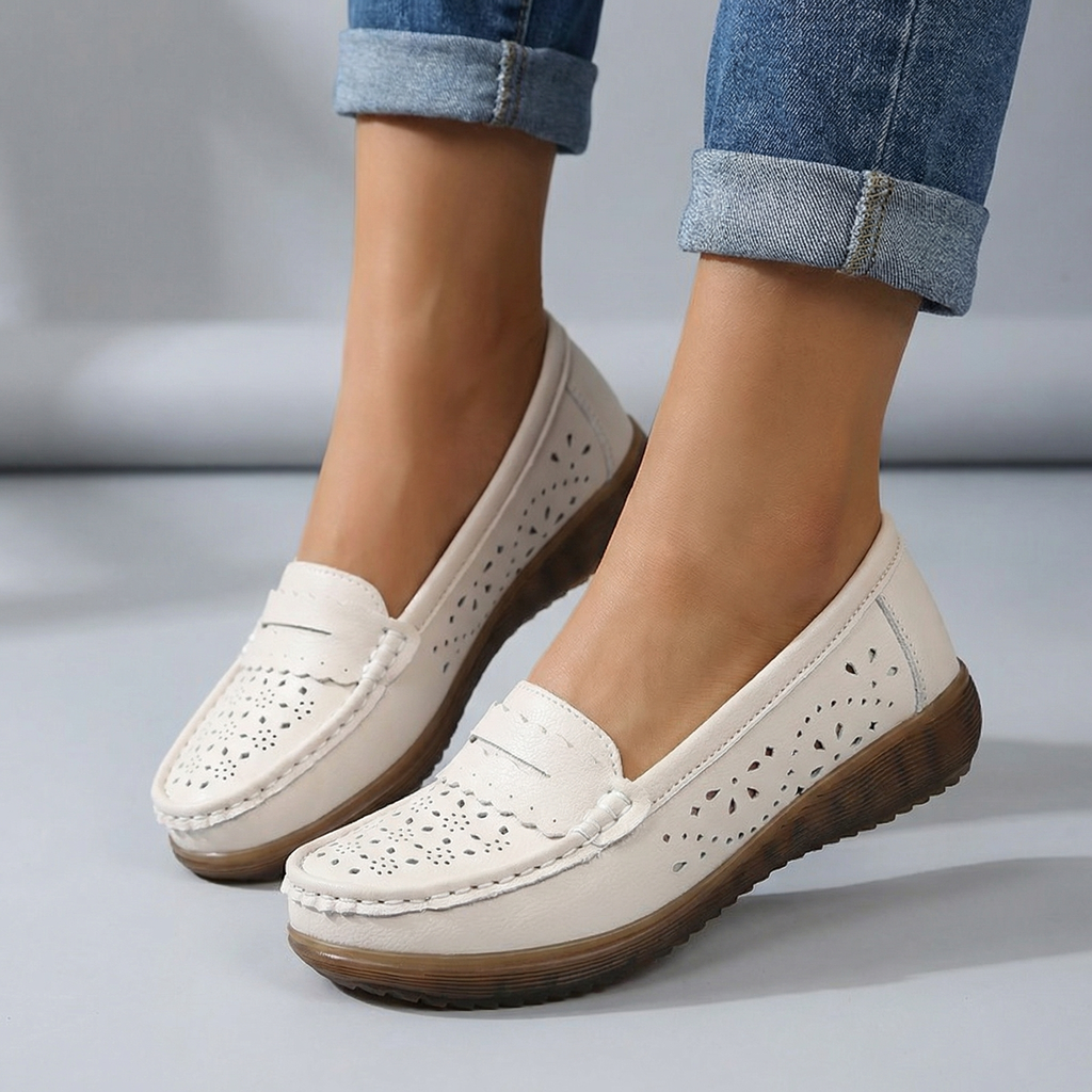 Amara Orthopedic Perforated Loafers