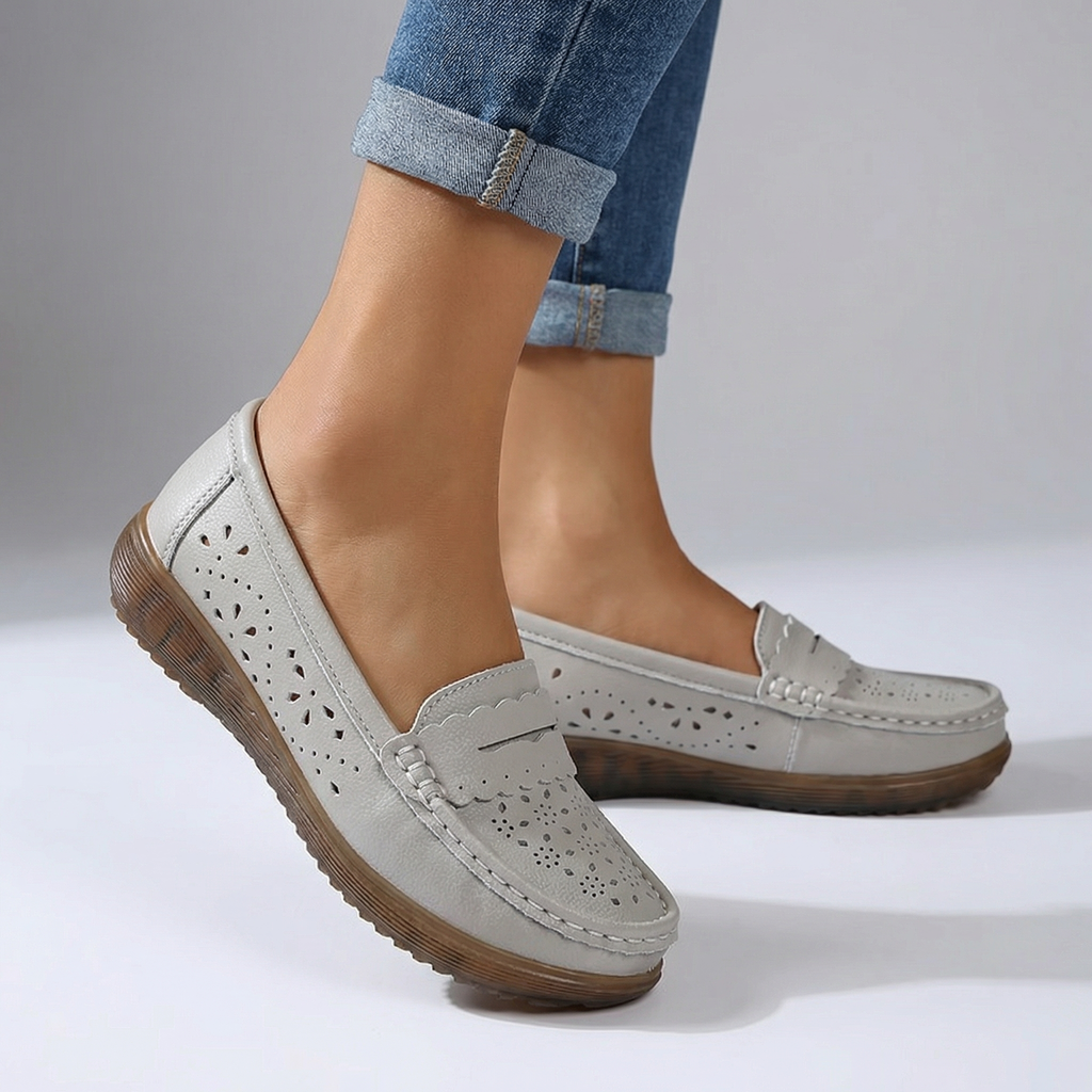 Amara Orthopedic Perforated Loafers