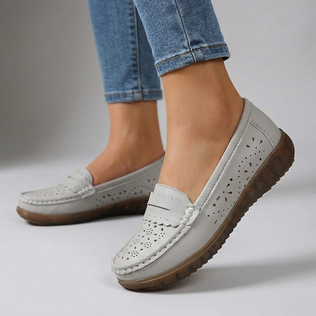 Amara Orthopedic Perforated Loafers
