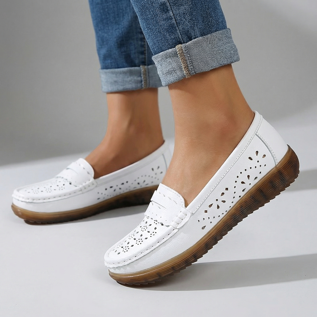 Amara Orthopedic Perforated Loafers