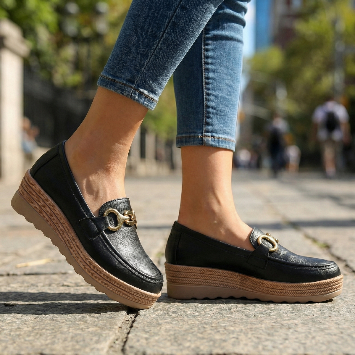 Christina Chain Platform Loafers