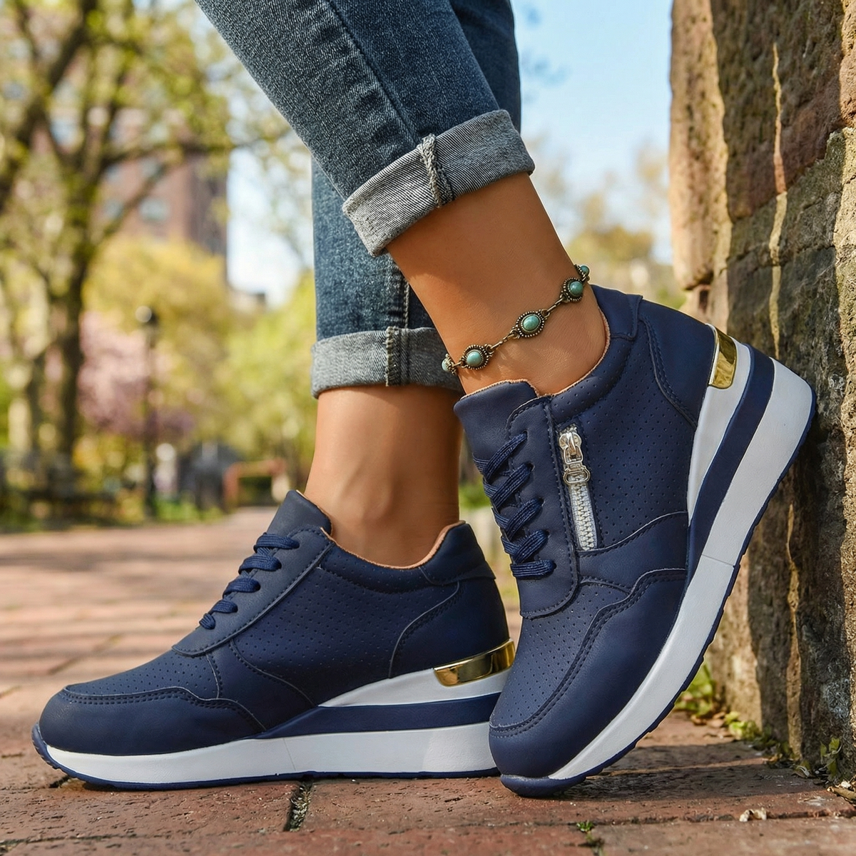 Elara Wedge Sneakers