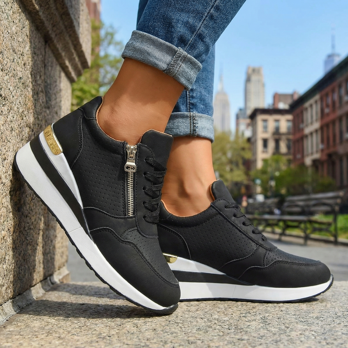 Elara Wedge Sneakers