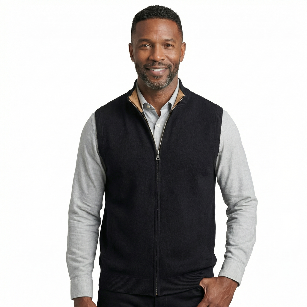 Arden Wool Zip Vest