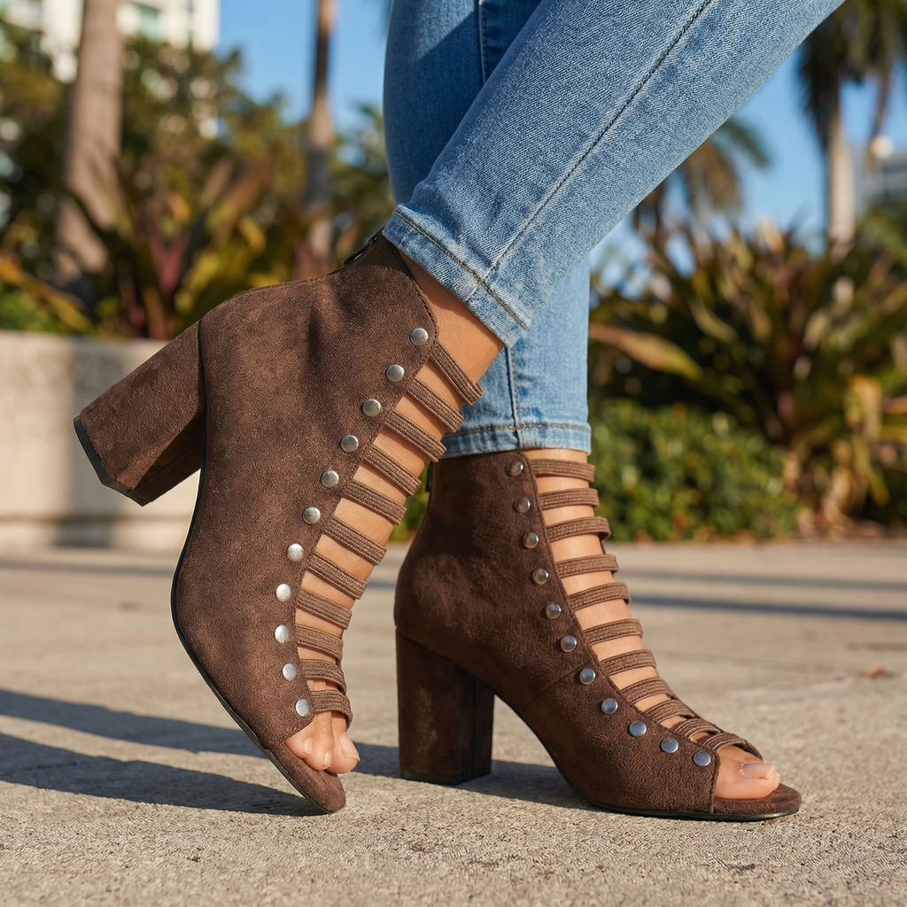 Felicity Open Toe Heels