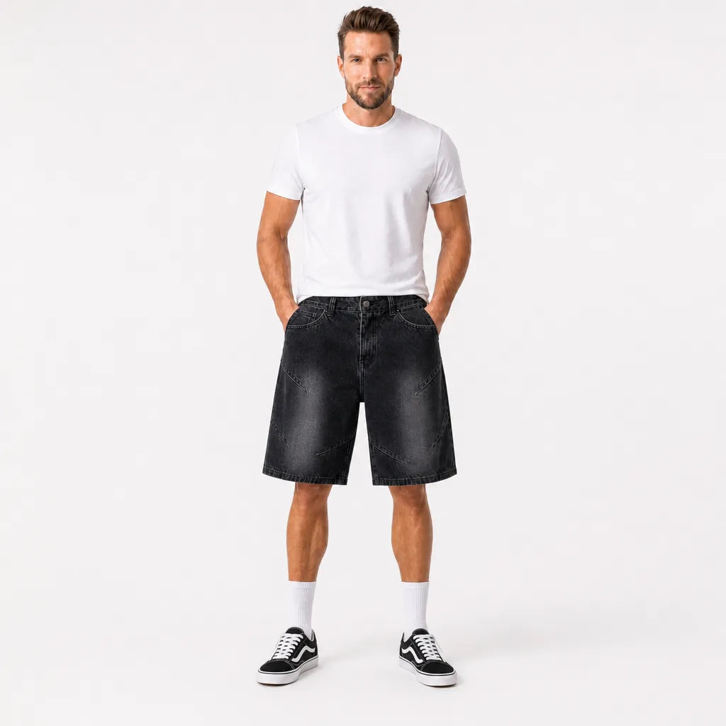Gilbert Washed Denim Shorts