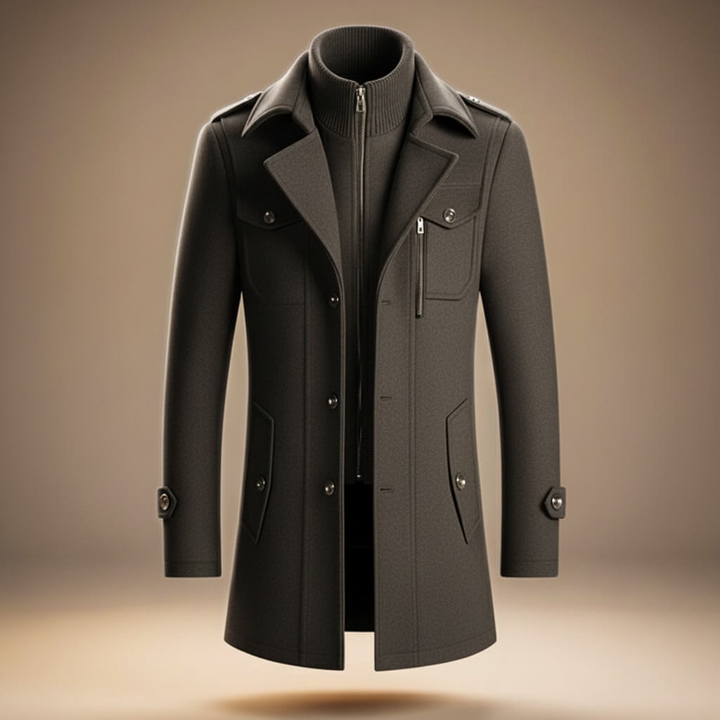 Marco Legacy Virgin Wool Coat  - By Qivii
