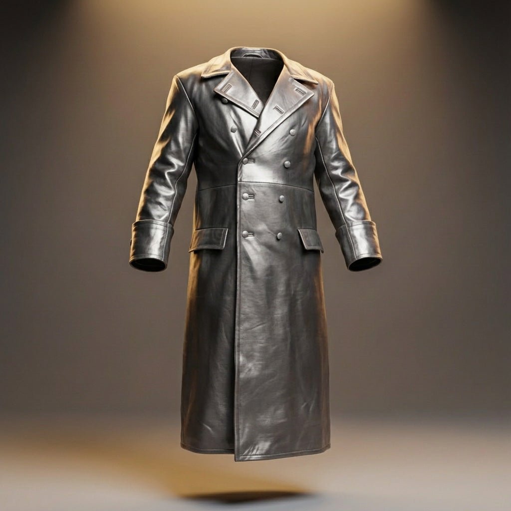 Otto Legacy Leather Overcoat  - By Qivii