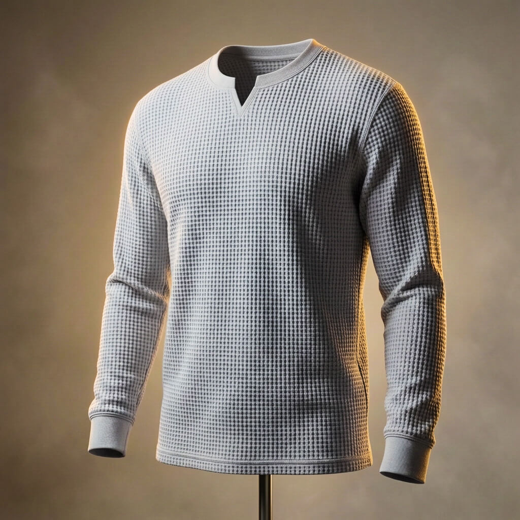 Whitaker Prestige Waffle Knit Shirt  - By Qivii