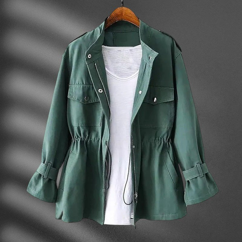 Hannah Waist Slimming Windbreaker  - By Qivii