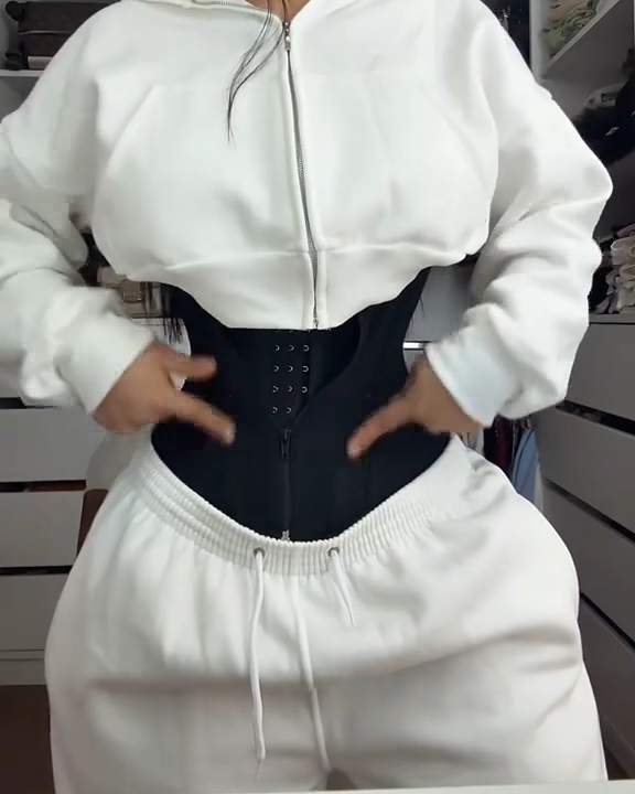 Fajas Colombianas Double Compression Steel Bones Waist Trainer