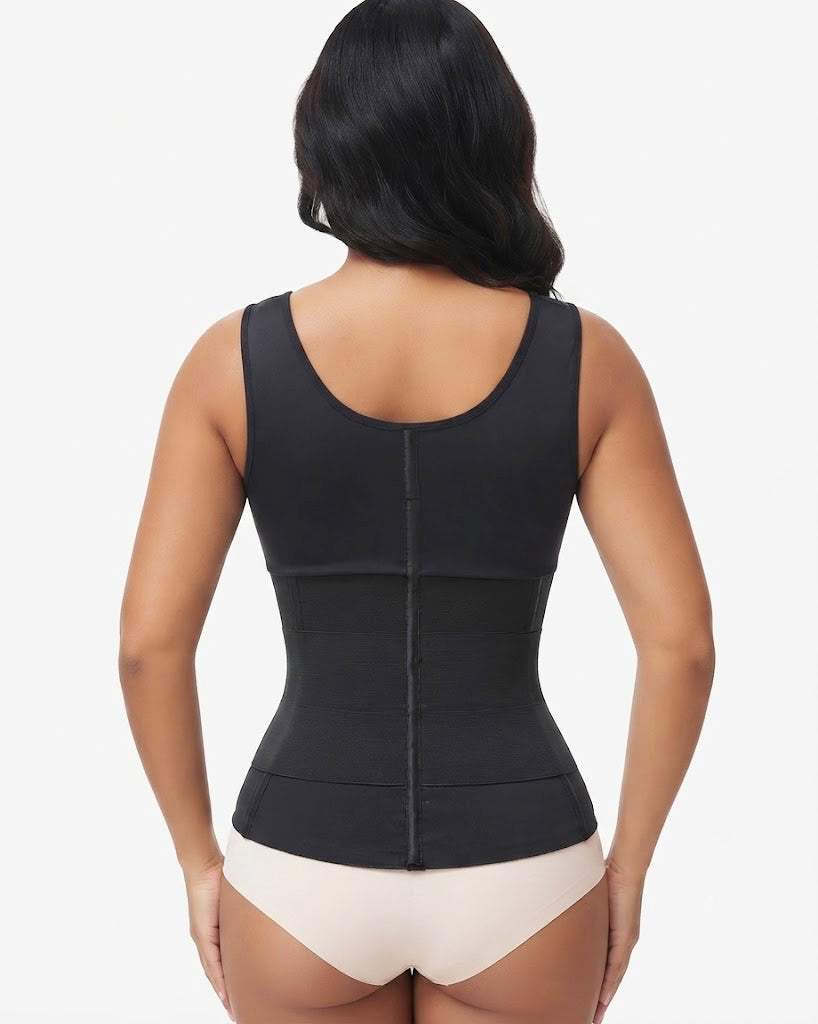Double Compression Tummy Control Waist Trainer Faja Vest