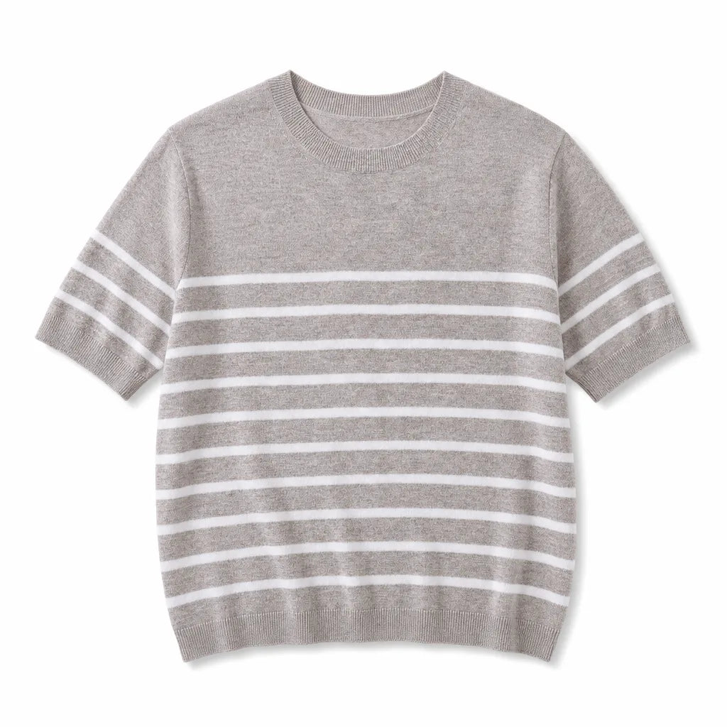 Gwen Striped Knit Tee