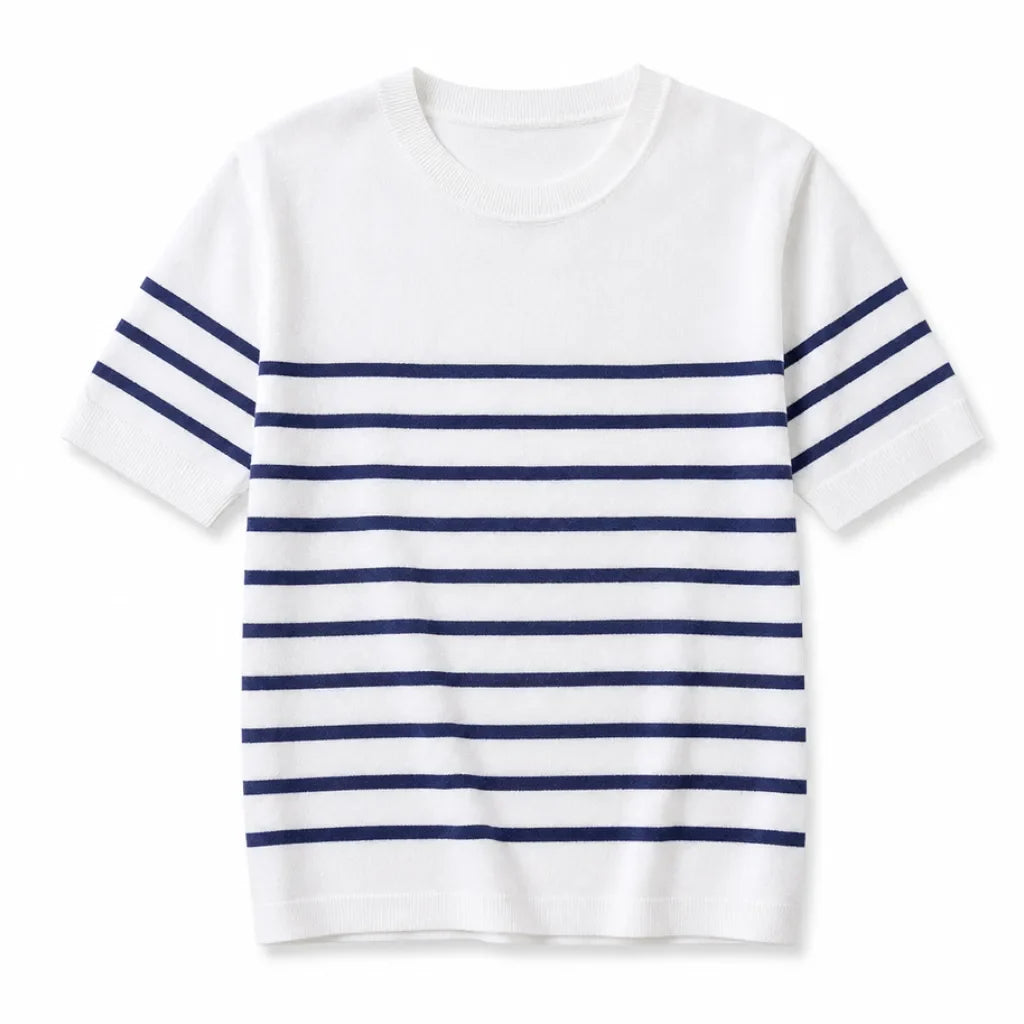 Gwen Striped Knit Tee
