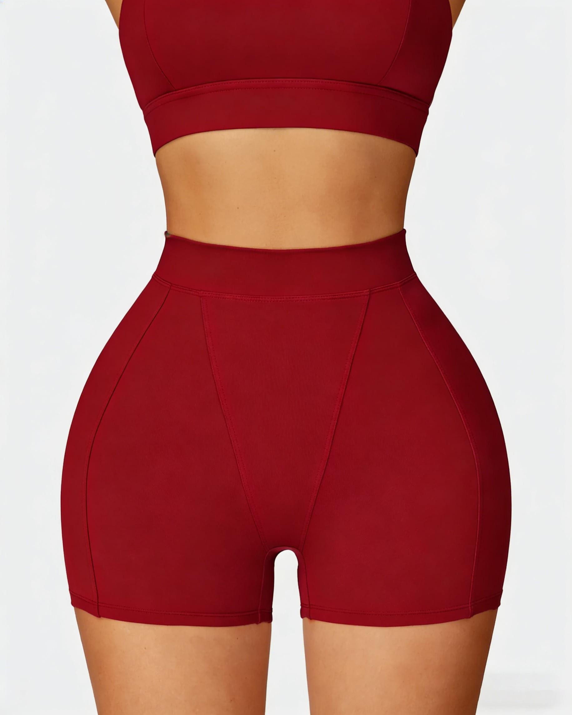 Core High-Waist Casual Style Hot Shorts Belly Wrap Tight Slim Outdoor Running Fitness Yoga Shorts  - By Qivii