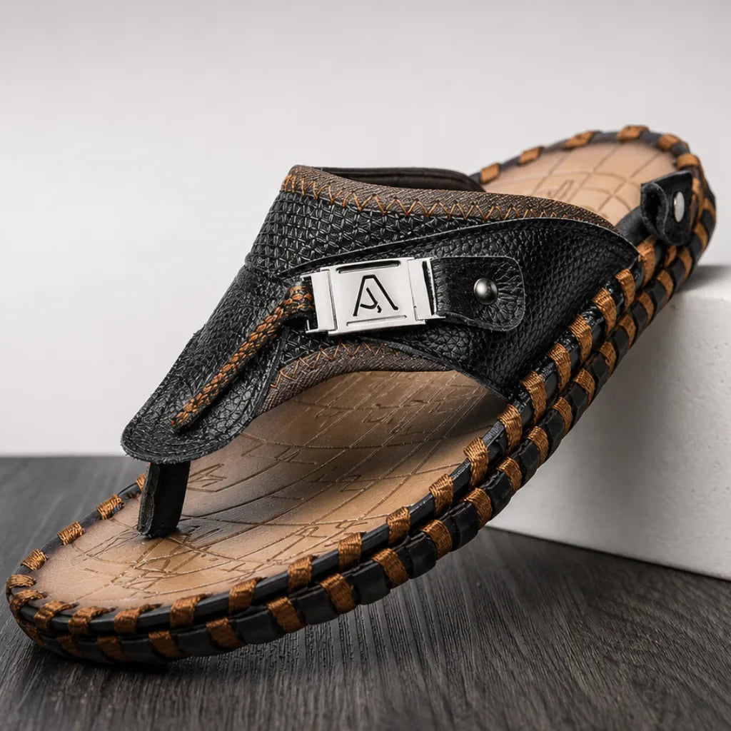 Hadrian Stitched Thong Sandals