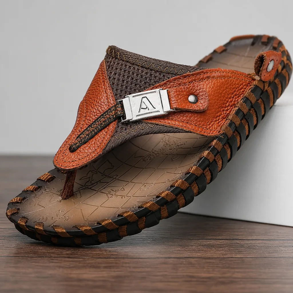 Hadrian Stitched Thong Sandals