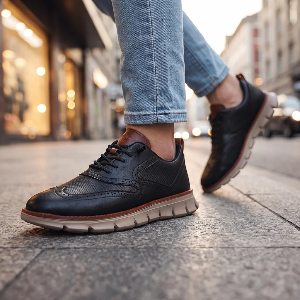 Hancock | Men's Breathable Casual Sneakers  - By Qivii