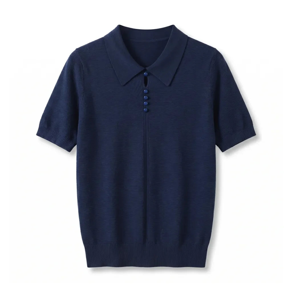 Hannah Knit Polo Shirt