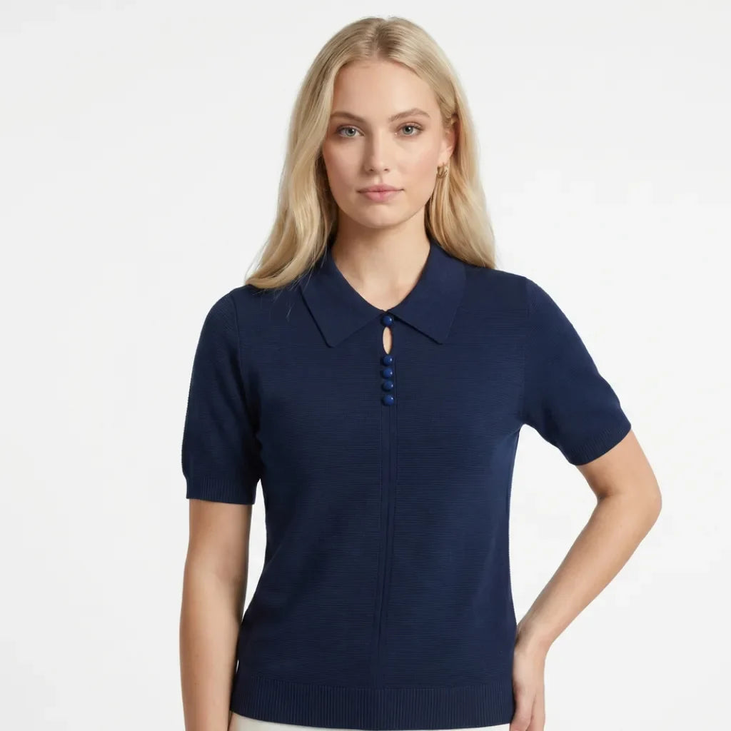 Hannah Knit Polo Shirt