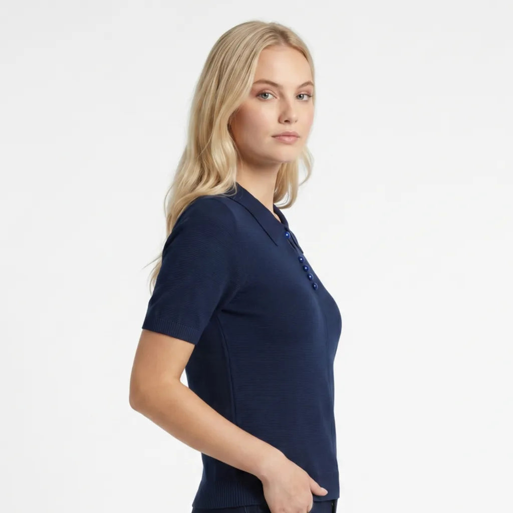 Hannah Knit Polo Shirt
