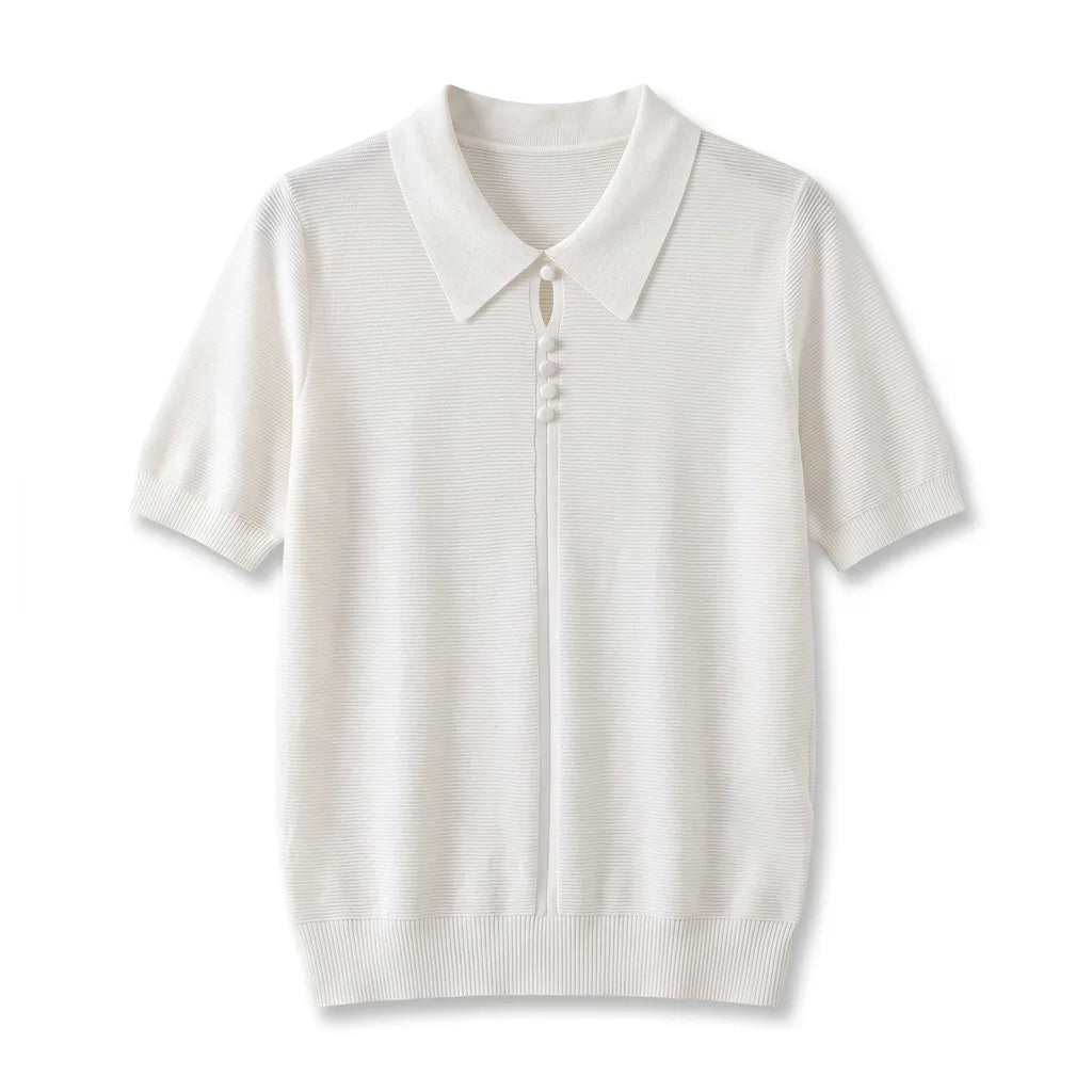 Hannah Knit Polo Shirt