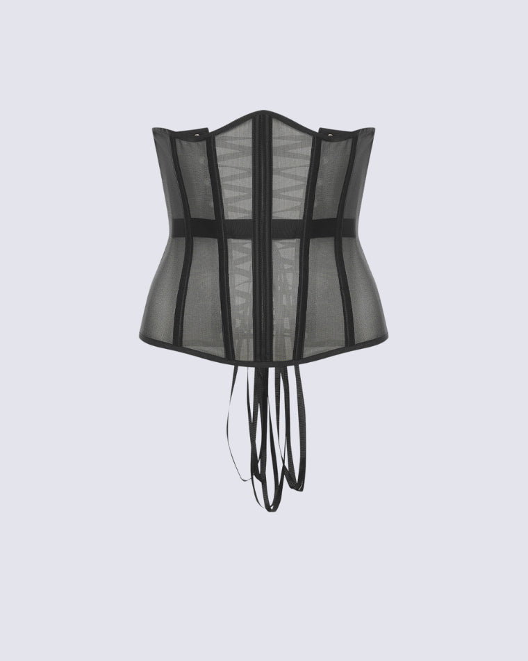 Waist Cincher Corset Back Lace Up Tummy Control Waist Trainer