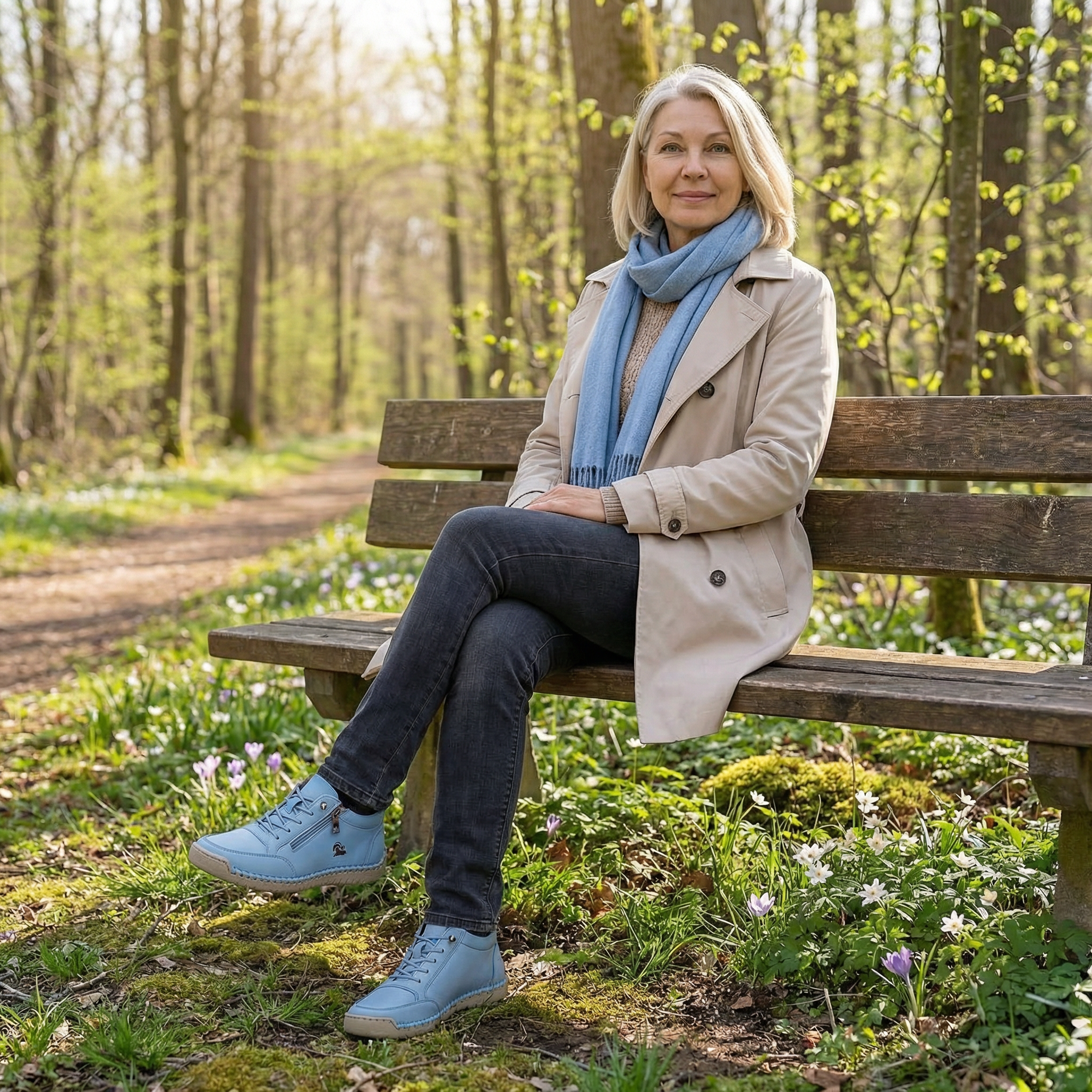 Mila  – Komfortable orthopädische Sneakers + Reißverschluss  - By Qivii