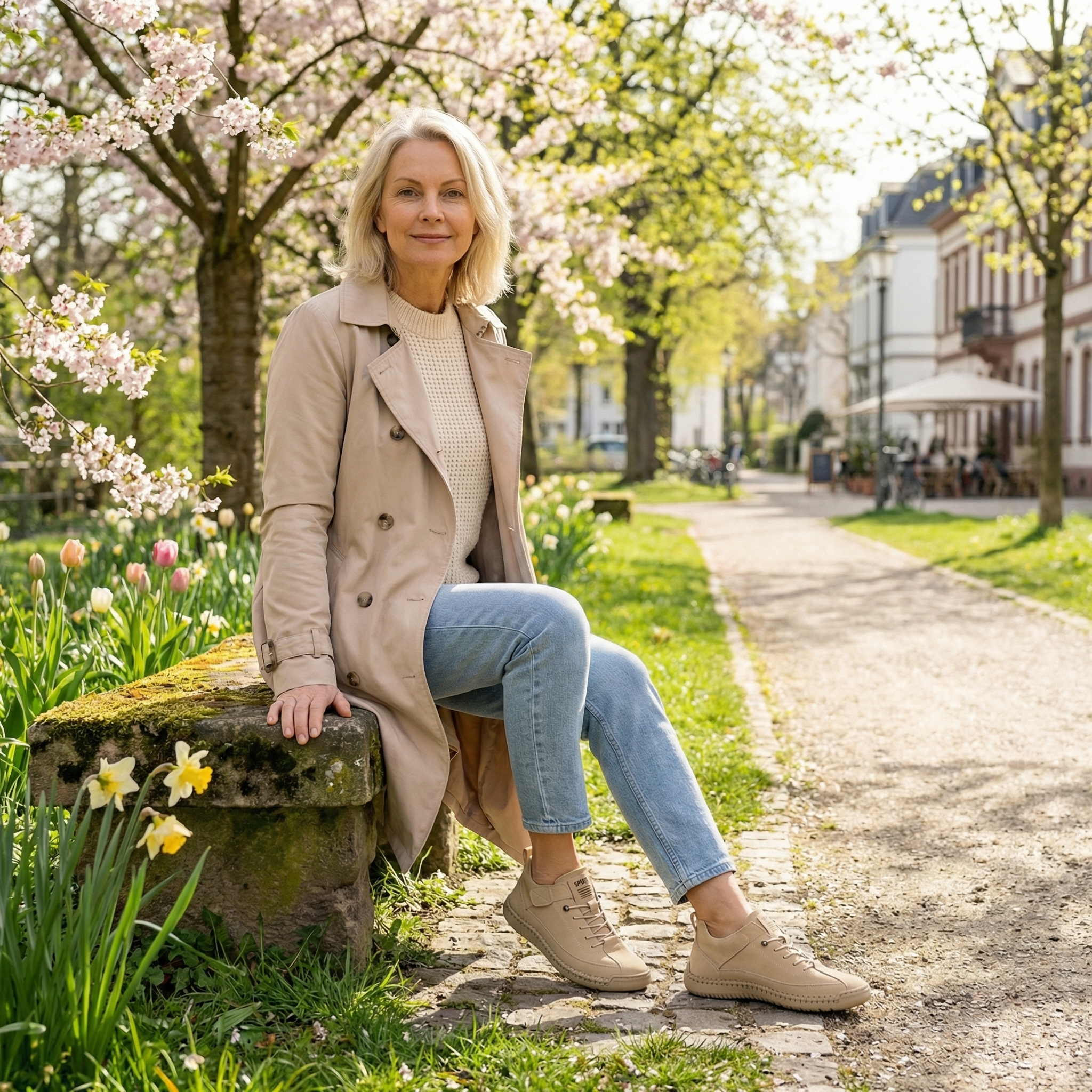 Mia – Komfortable & Schmerzfreie Orthopädische Sneakers  - By Qivii