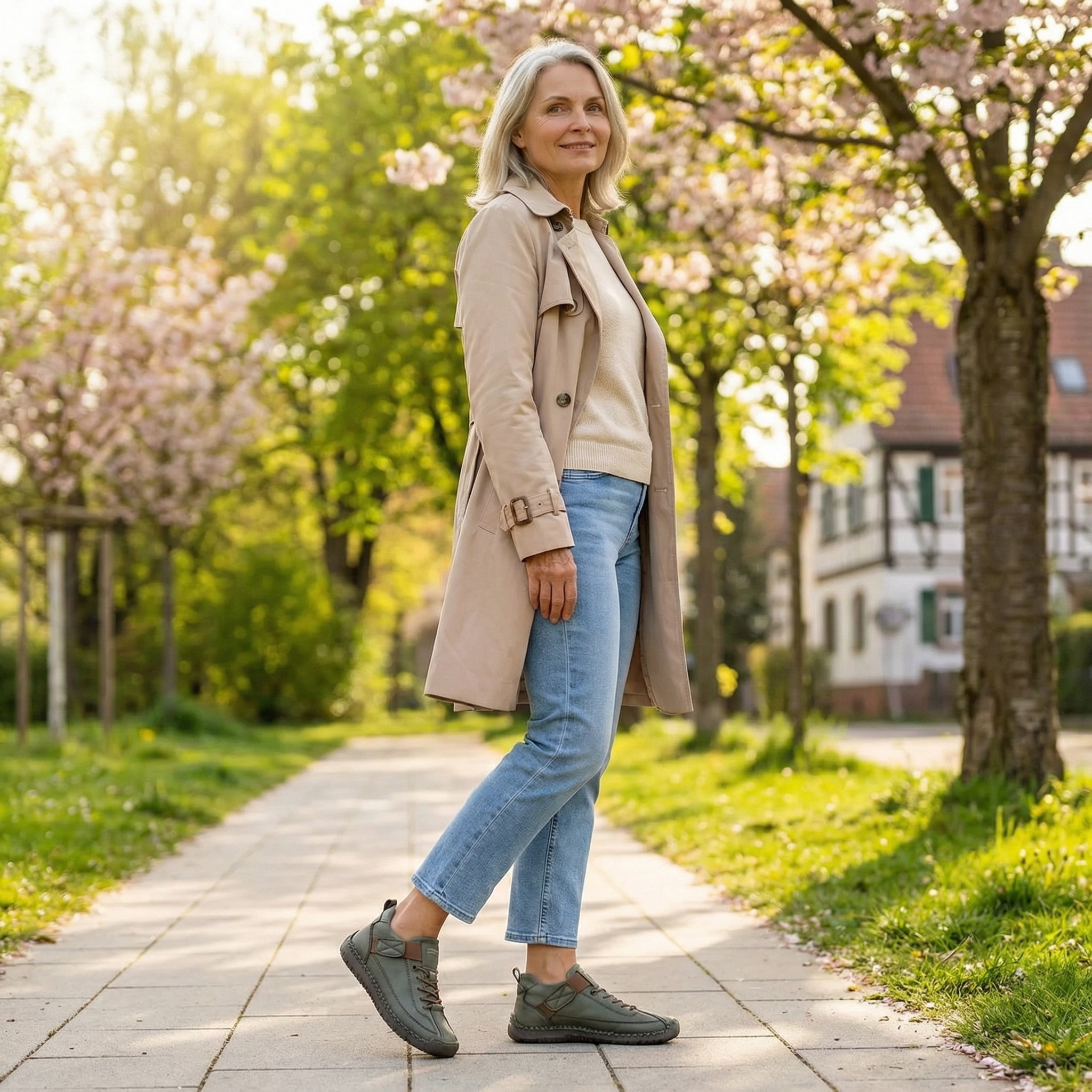 Mia – Komfortable & Schmerzfreie Orthopädische Sneakers  - By Qivii