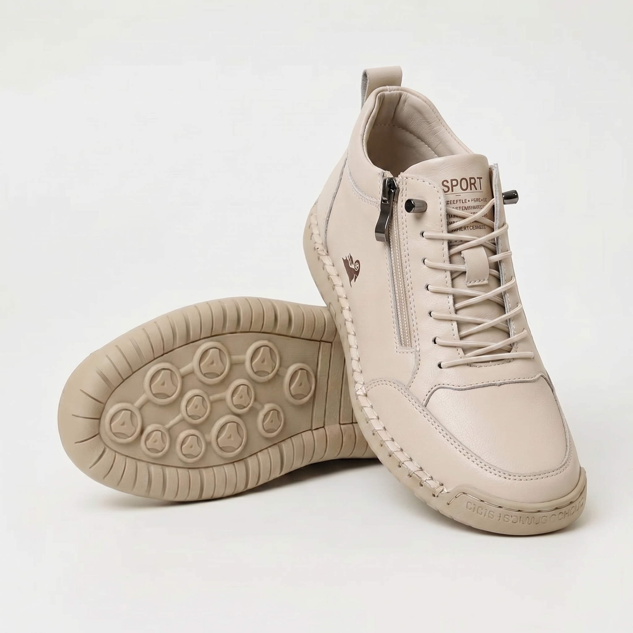 Mila  – Komfortable orthopädische Sneakers + Reißverschluss  - By Qivii
