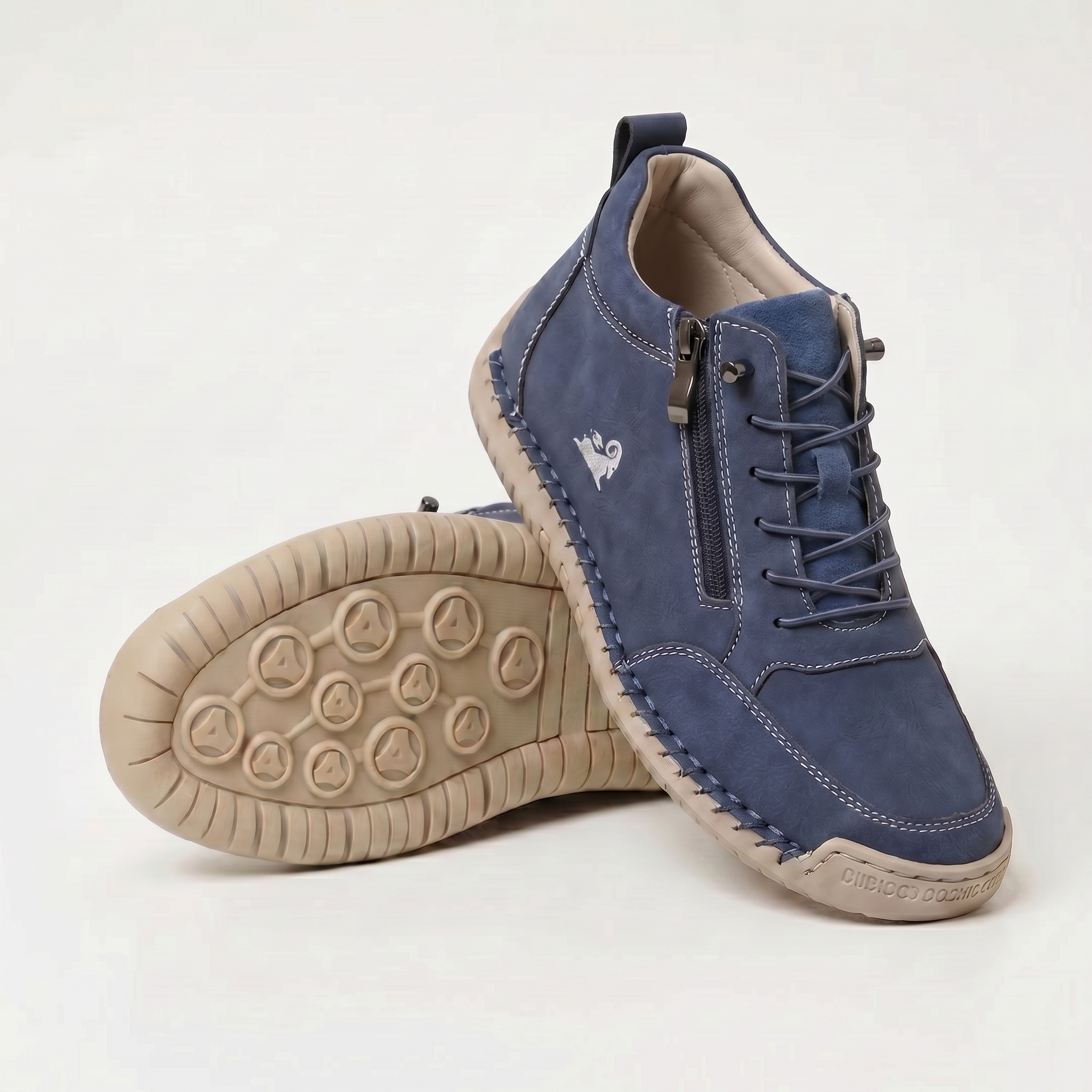 Mila  – Komfortable orthopädische Sneakers + Reißverschluss  - By Qivii
