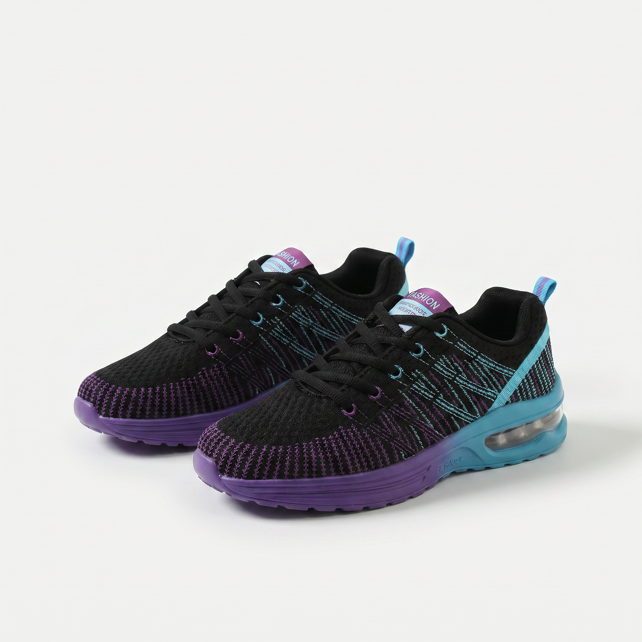 Hildaschritt Orthopädische Schuhe - Violett Türkis  - By Qivii