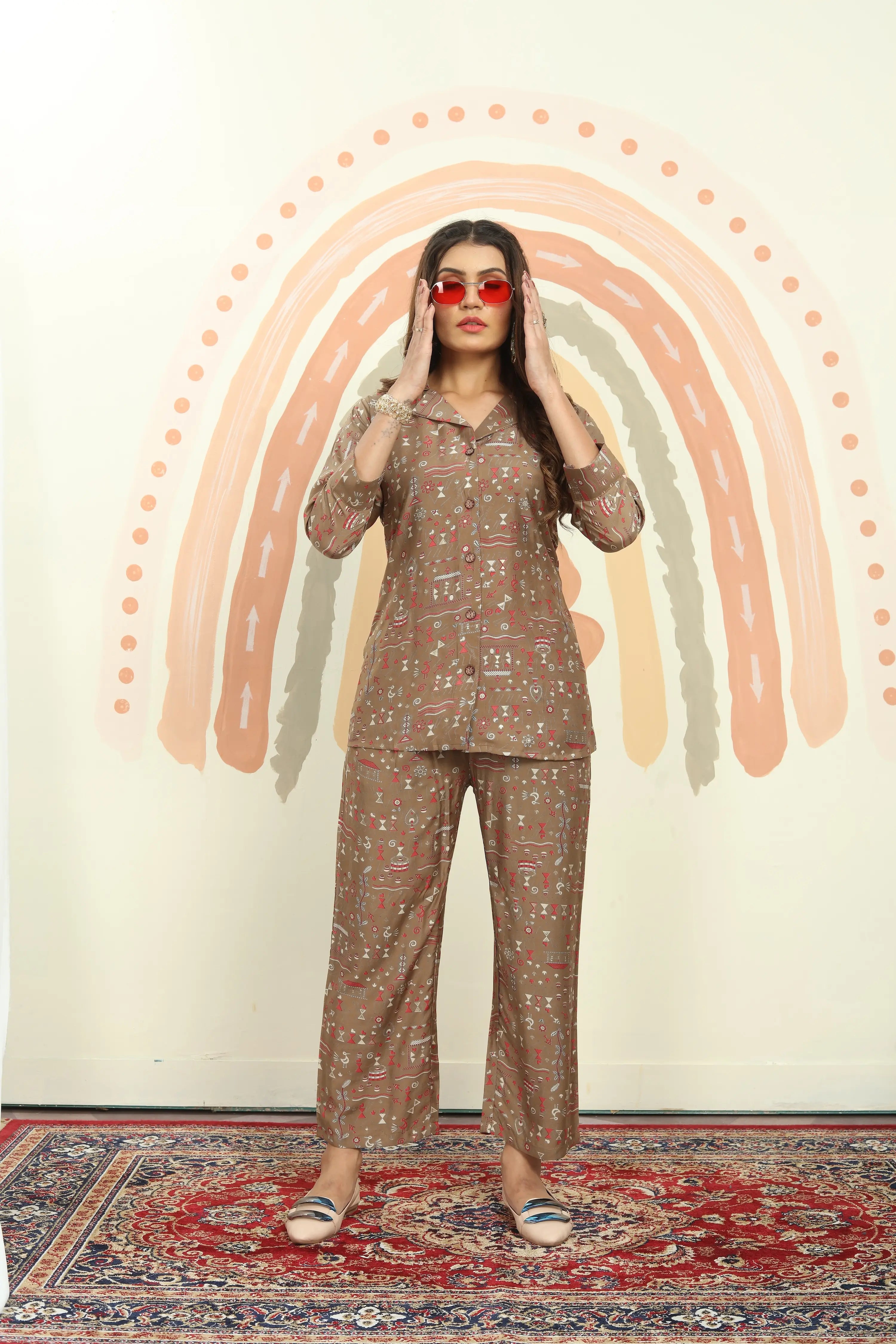 Rust Brown Co-ord Set - qivii