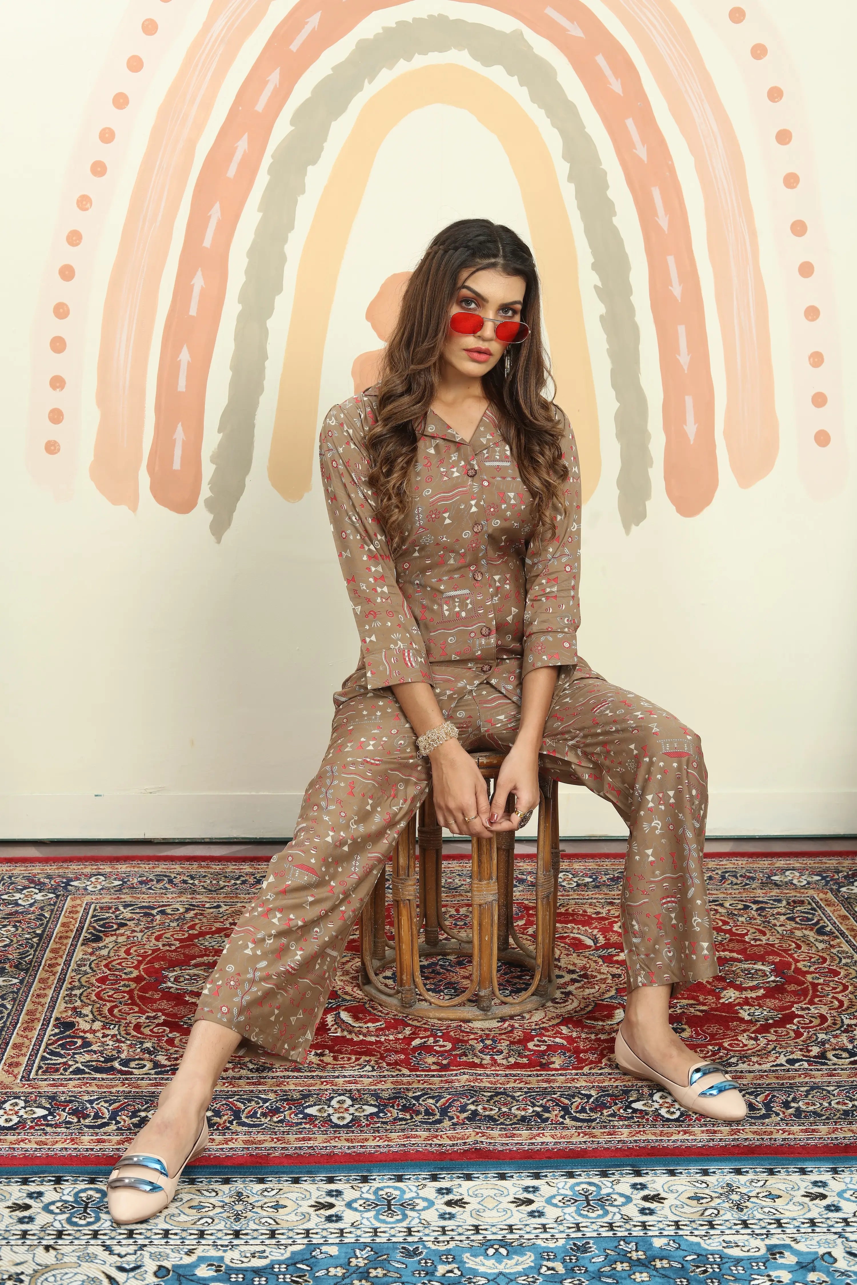 Rust Brown Co-ord Set - qivii