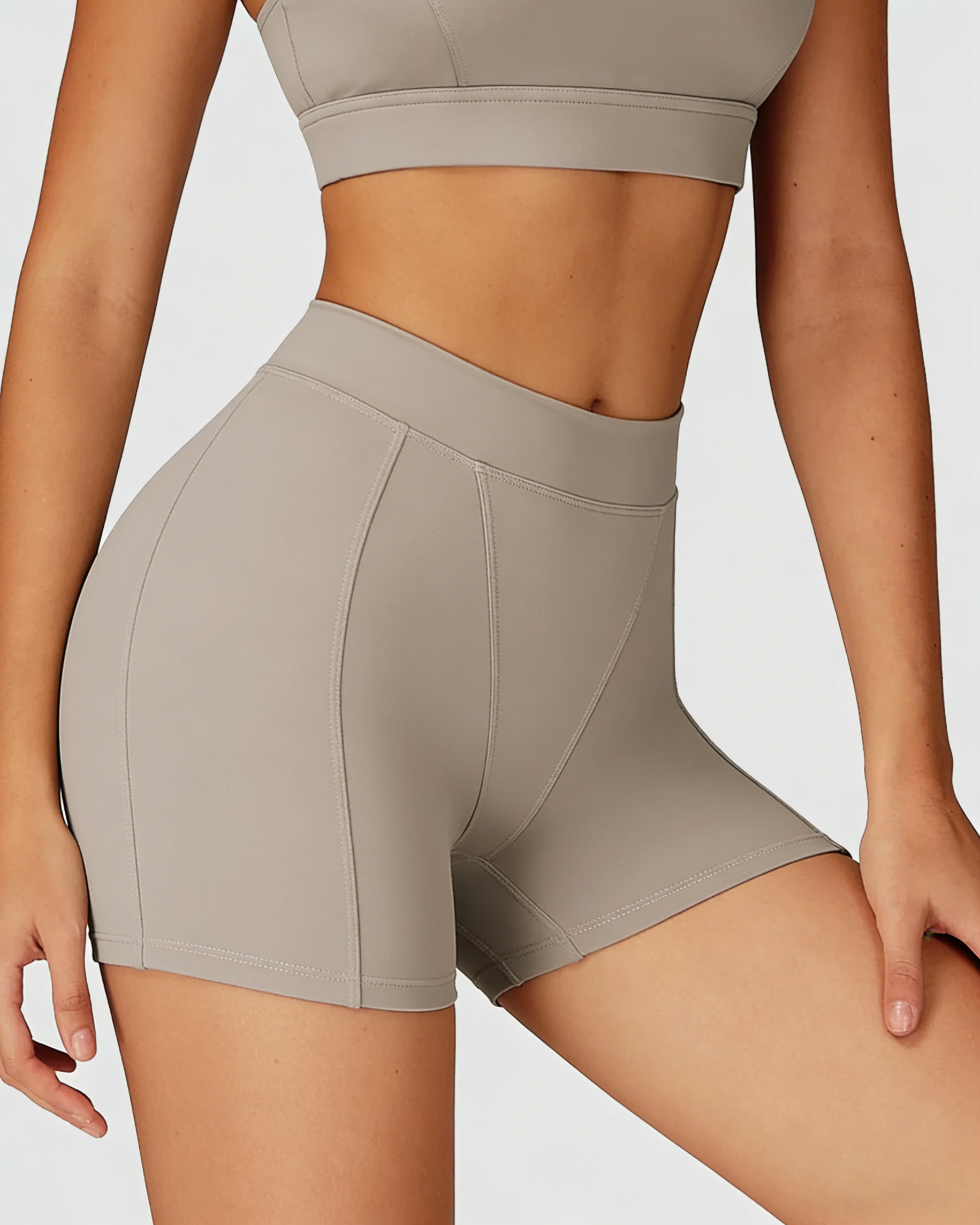 Core High-Waist Casual Style Hot Shorts Belly Wrap Tight Slim Outdoor Running Fitness Yoga Shorts  - By Qivii