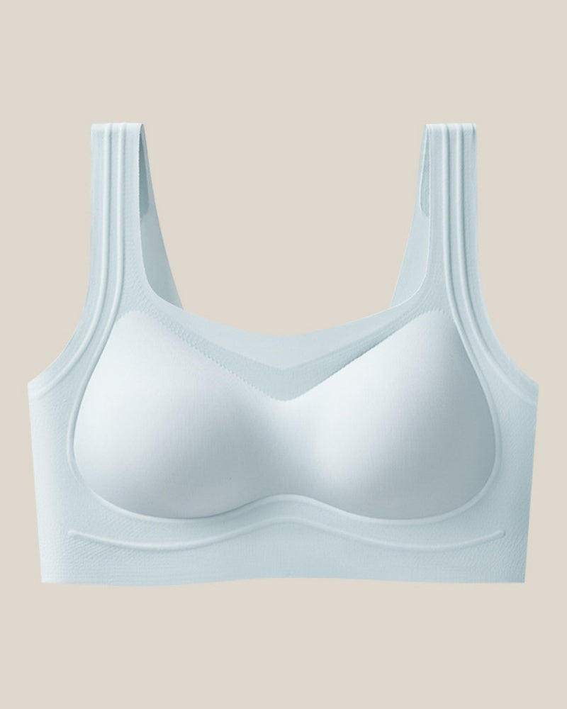 Thin Soft Support Push Up Anti Sagging Vest Bra  - By Qivii