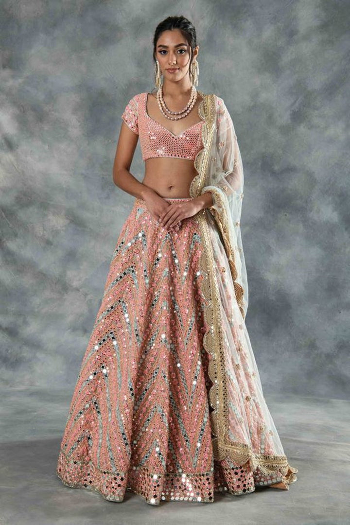 Designer Bollywood style Lehenga choli dupatta party wear wedding wear bridal lengha blouse indian dress lengaha choli custom stiched dress  - INSPIRED