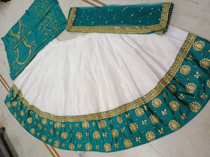 Stunning lehenga choli with heavy sequin work and traditional bollywood style for Indian women